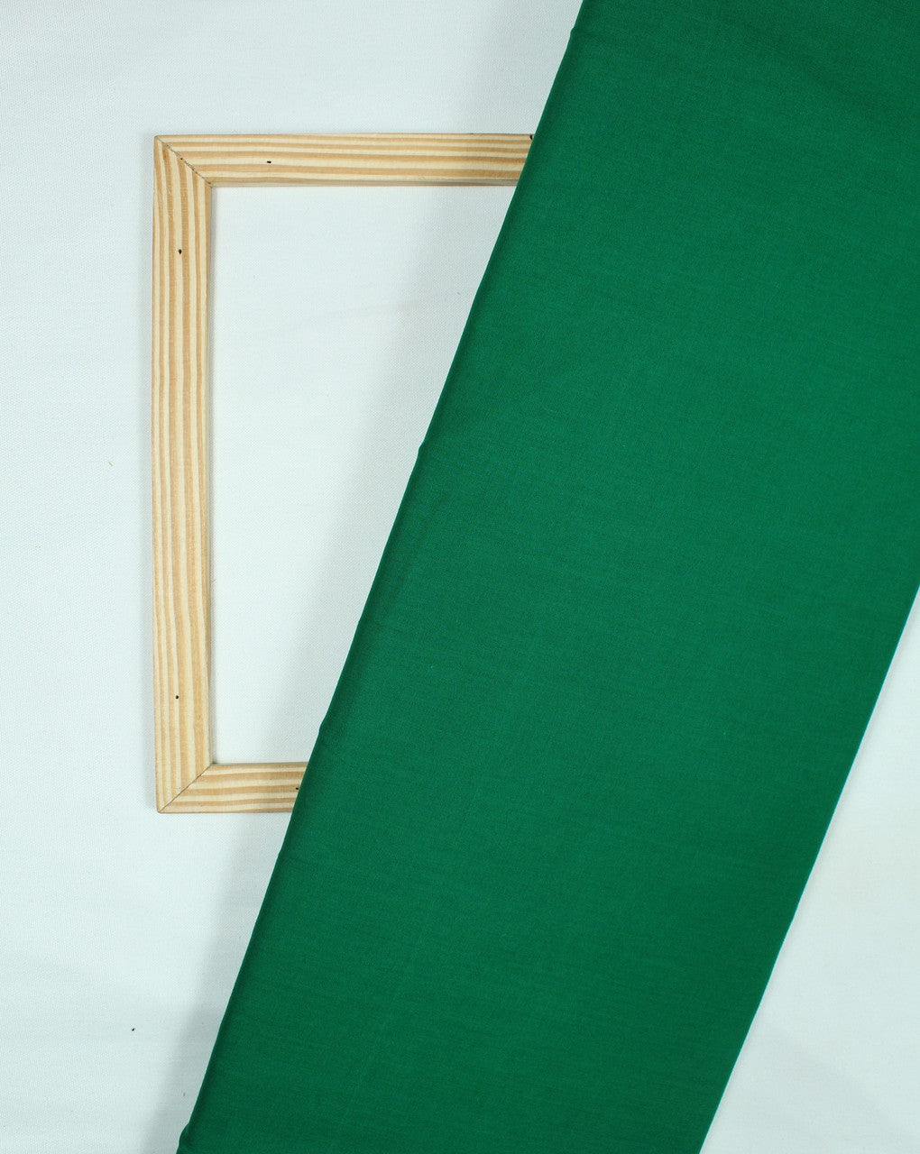 Plain Dark Green Cotton Cambric Fabric Sahni Fabs 8693