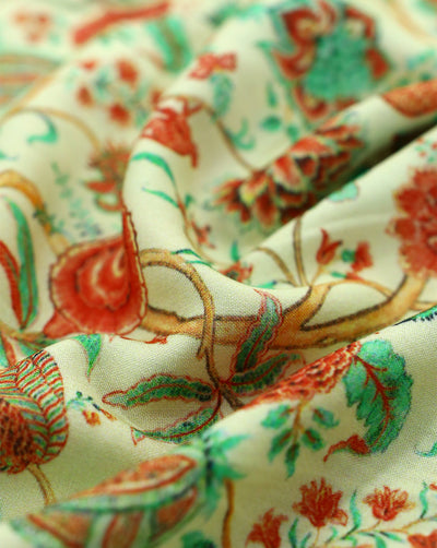 Shop Exclusive Collection Of Floral Print Fabric – Sahni Fabs