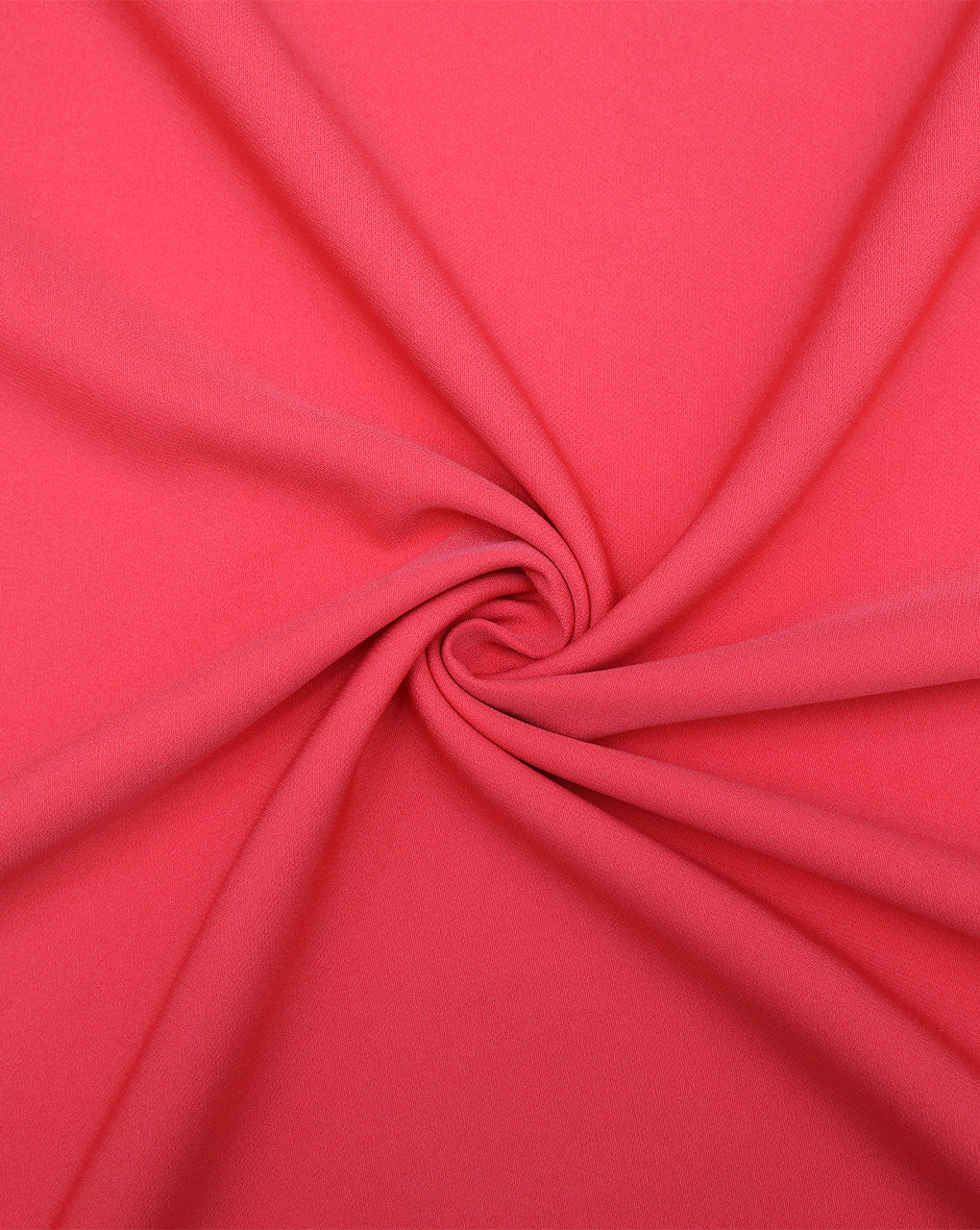 CORAL RED BANANA CREPE FABRIC