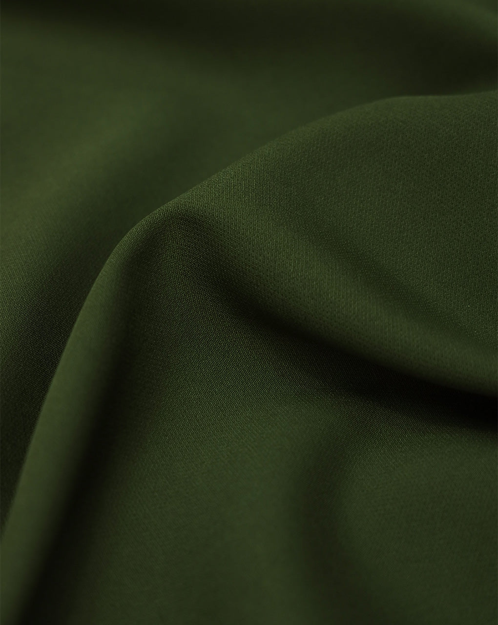 OLIVE GREEN BANANA CREPE FABRIC