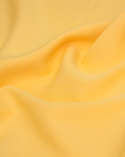 BRIGHT YELLOW BANANA CREPE FABRIC