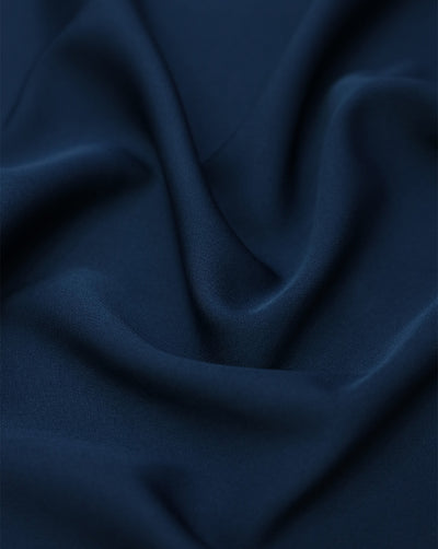 PEACOCK BLUE BANANA CREPE FABRIC