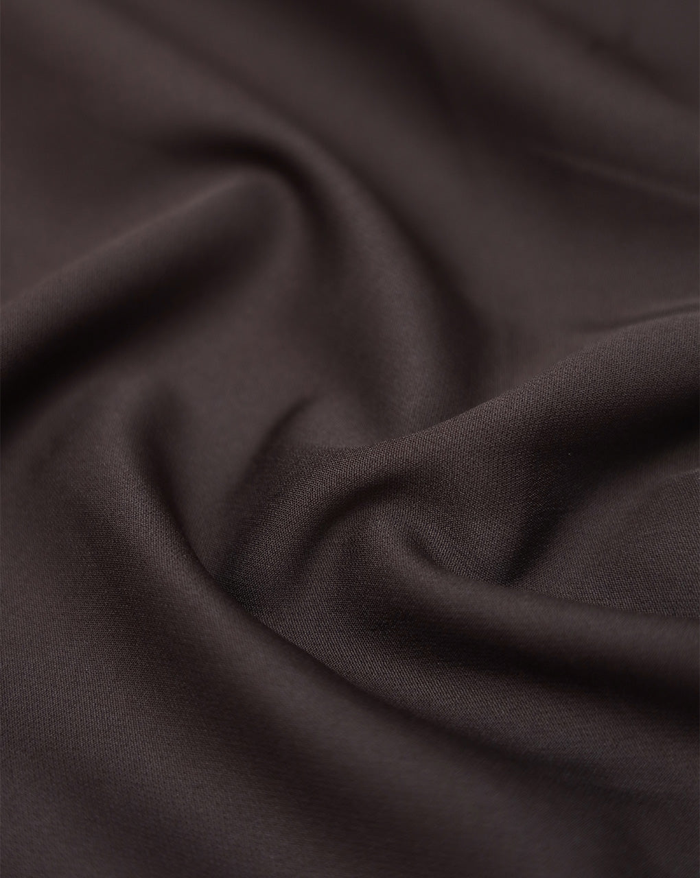 CHOCOLATE BROWN BANANA CREPE FABRIC