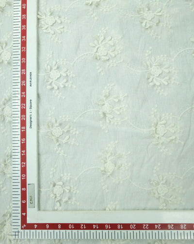 RFD COTTON 3D SCHIFFLY EMBROIDERY FABRIC