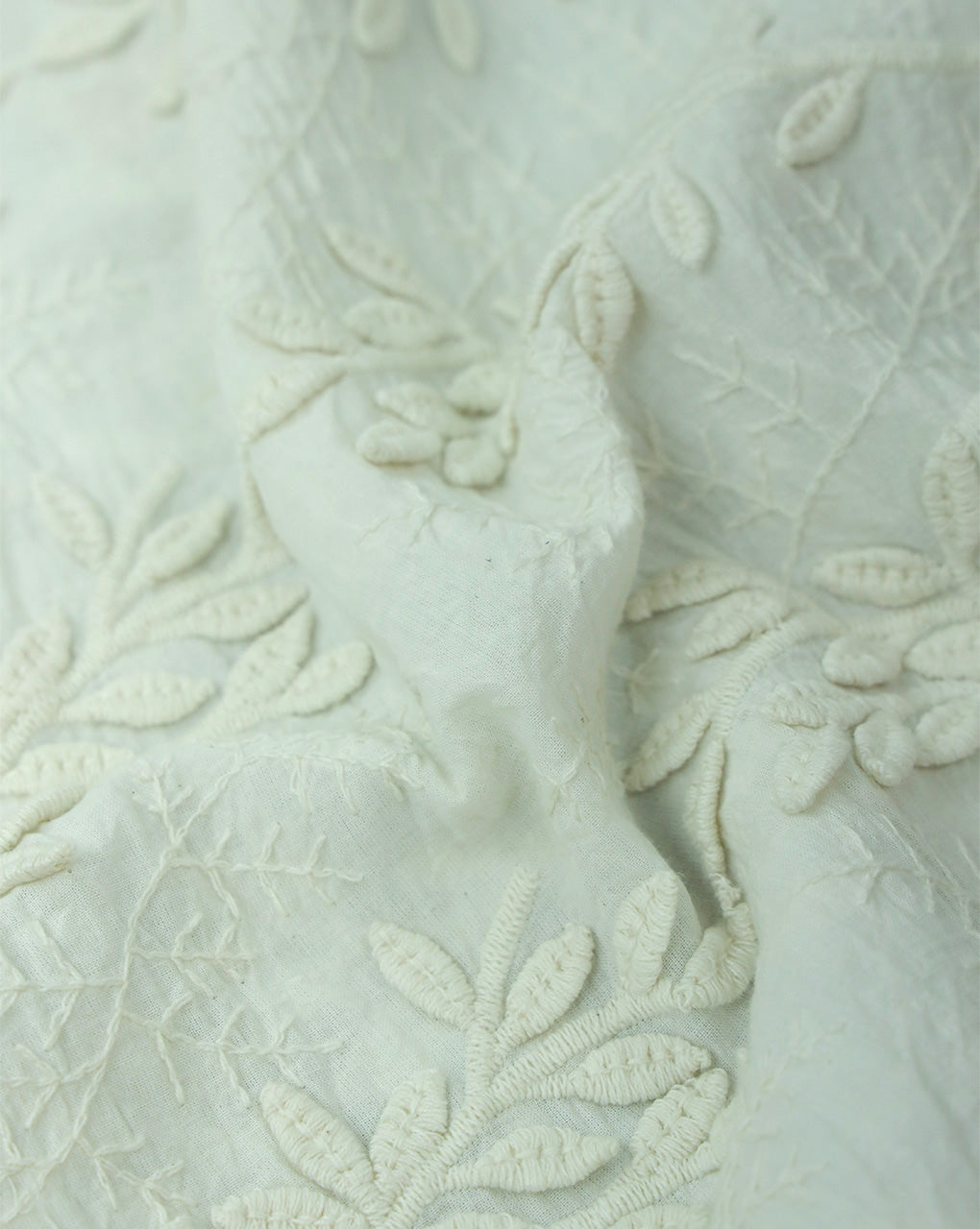 RFD COTTON 3D SCHIFFLY EMBROIDERY FABRIC