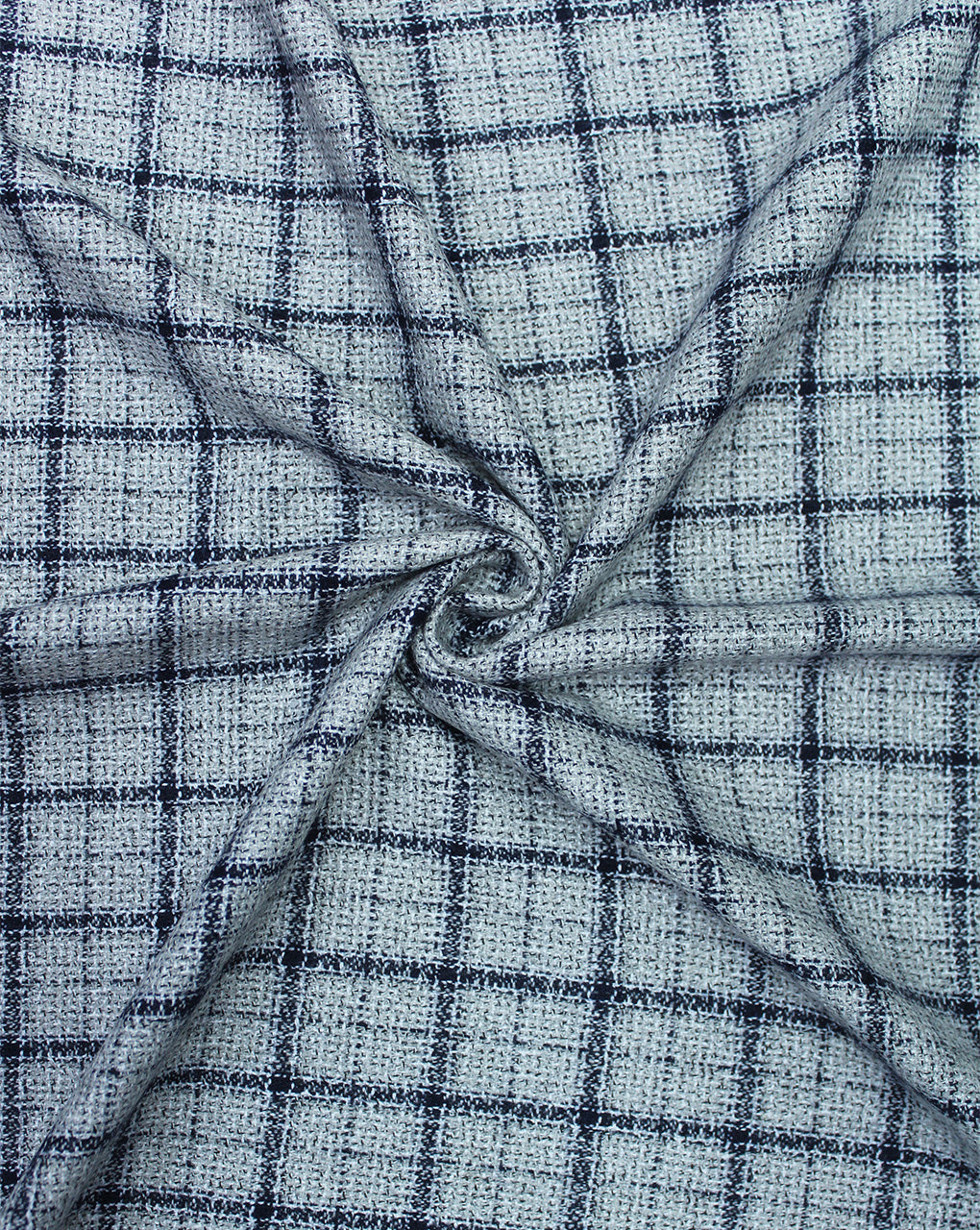 CHECKS WOOLEN TWEED FABRIC (WIDTH 56 INCHES)