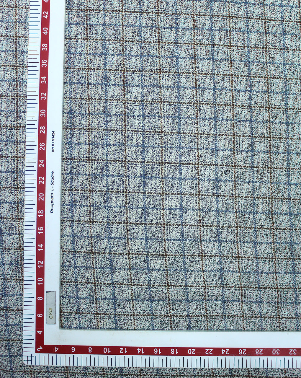 CHECKS WOOLEN TWEED FABRIC (WIDTH 56 INCHES)