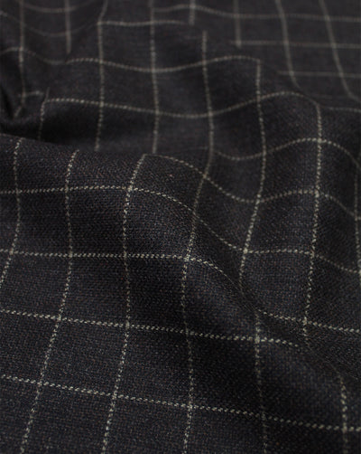 CHECKS WOOLEN TWEED FABRIC (WIDTH 56 INCHES)