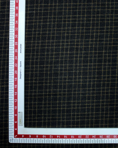 CHECKS WOOLEN TWEED FABRIC (WIDTH 56 INCHES)