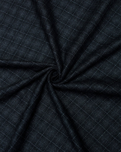 CHECKS WOOLEN TWEED FABRIC