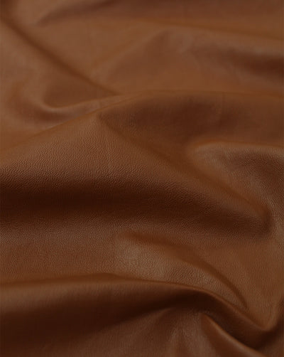 BROWN LEATHERITE FABRIC (WIDTH-56 INCHES)