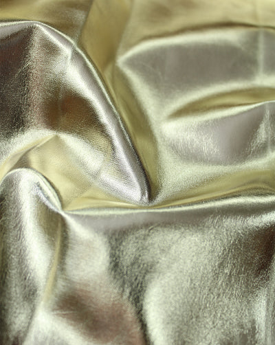 SHINING GOLD LEATHERITE FABRIC (WIDTH-56 INCHES)