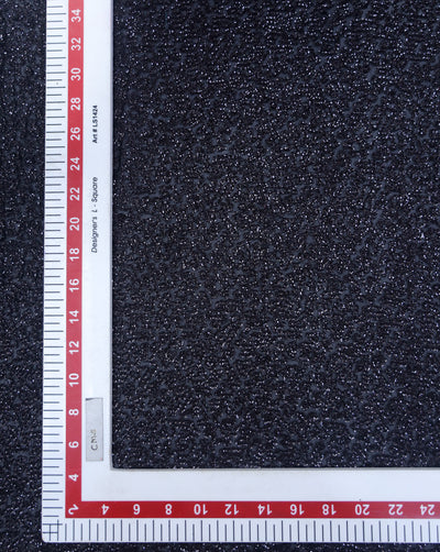 BLACK POLYESTER SEQUINS EMBROIDERY FABRIC