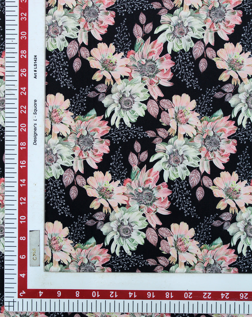 MULTICOLOR PRINTED SPUN FABRIC (WIDTH - 44 INCHES)