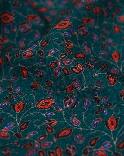 MULTICOLOR PRINTED SPUN FABRIC (WIDTH - 44 INCHES)