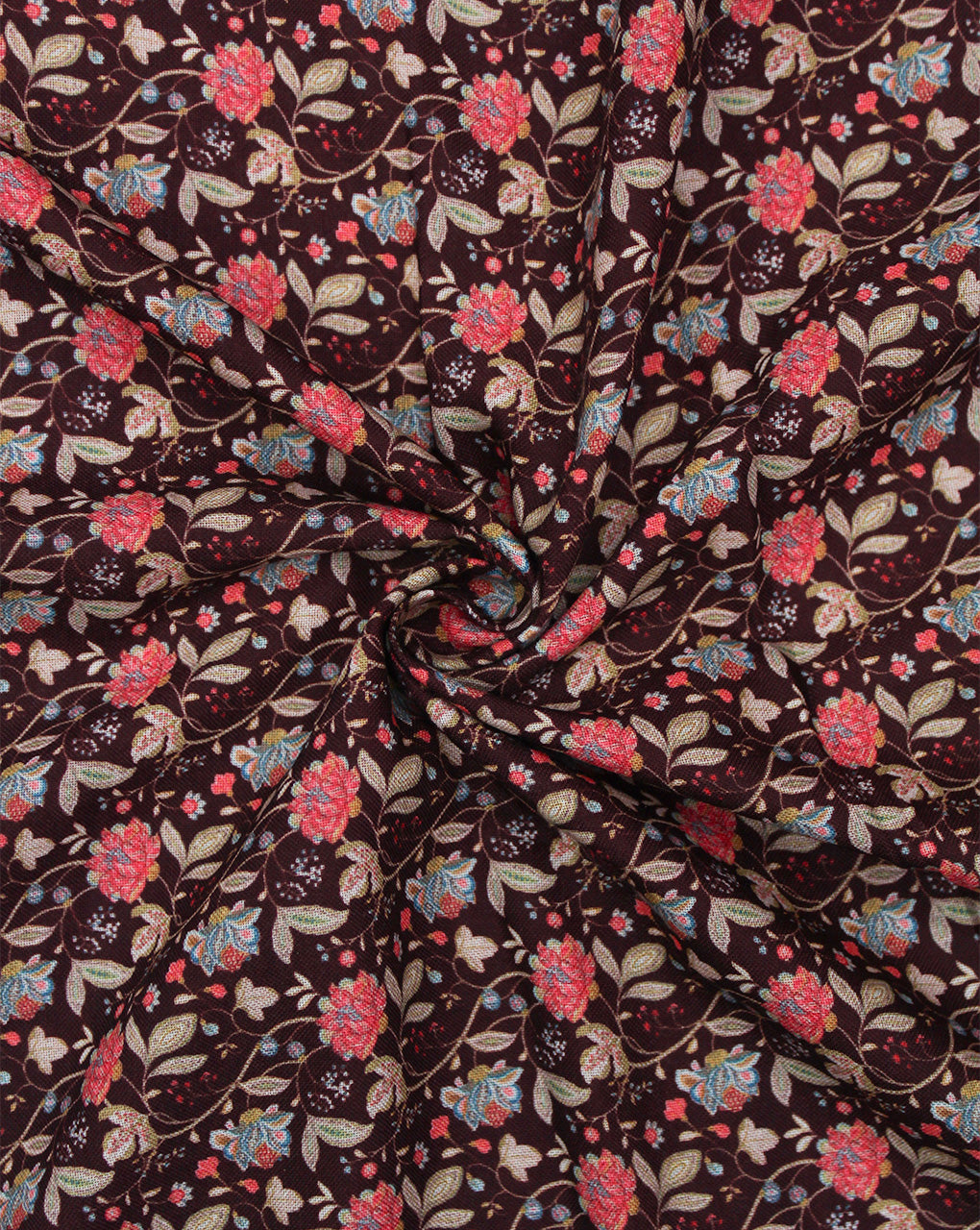 MULTICOLOR PRINTED SPUN FABRIC (WIDTH - 44 INCHES)