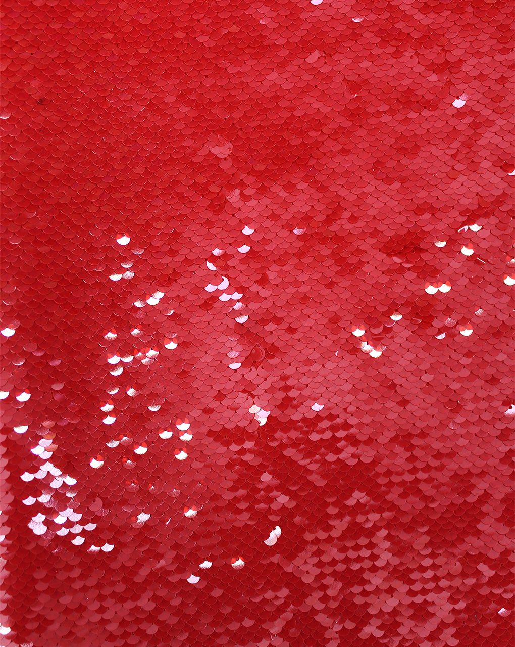 Red Polyester Georgette Sequin Fabric