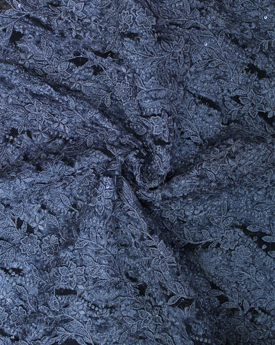 POLYESTER NET SEQUINES EMBROIDERY FABRIC