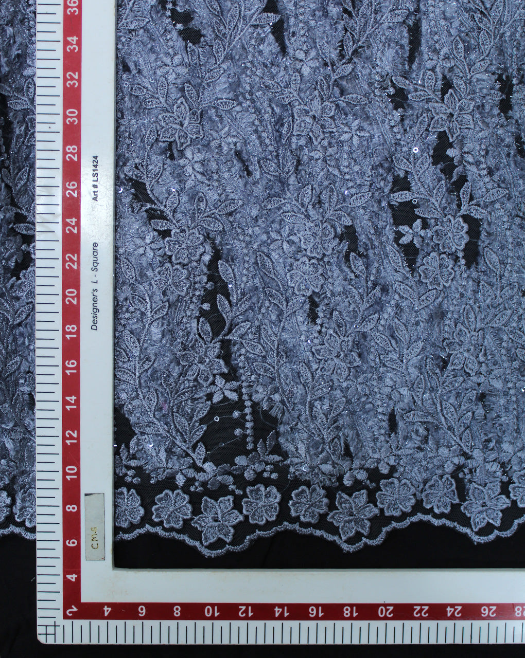 POLYESTER NET SEQUINES EMBROIDERY FABRIC