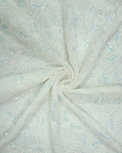 SEQUINS EMBROIDERY FABRIC