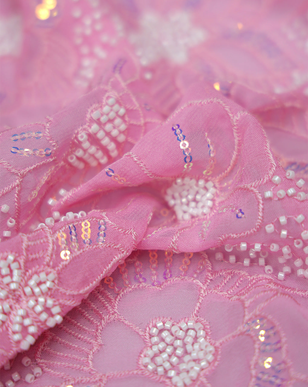 SEQUINS EMBROIDERY FABRIC