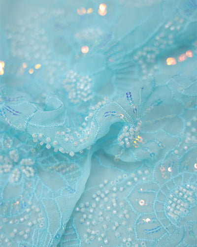 SEQUINS EMBROIDERY FABRIC