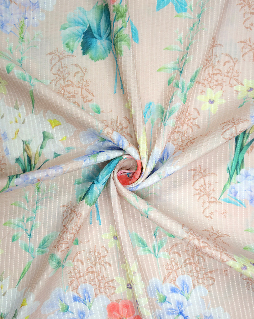 MULTICOLOR FLORAL DESIGN PRINTED FABRIC