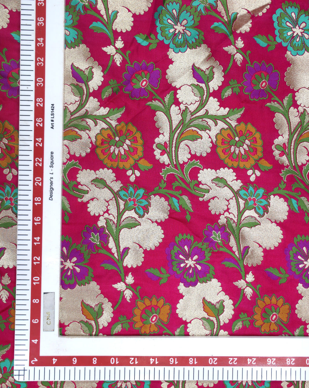 Multicolor Kinkhab/Kimkhab Brocade Banarasi Fabric