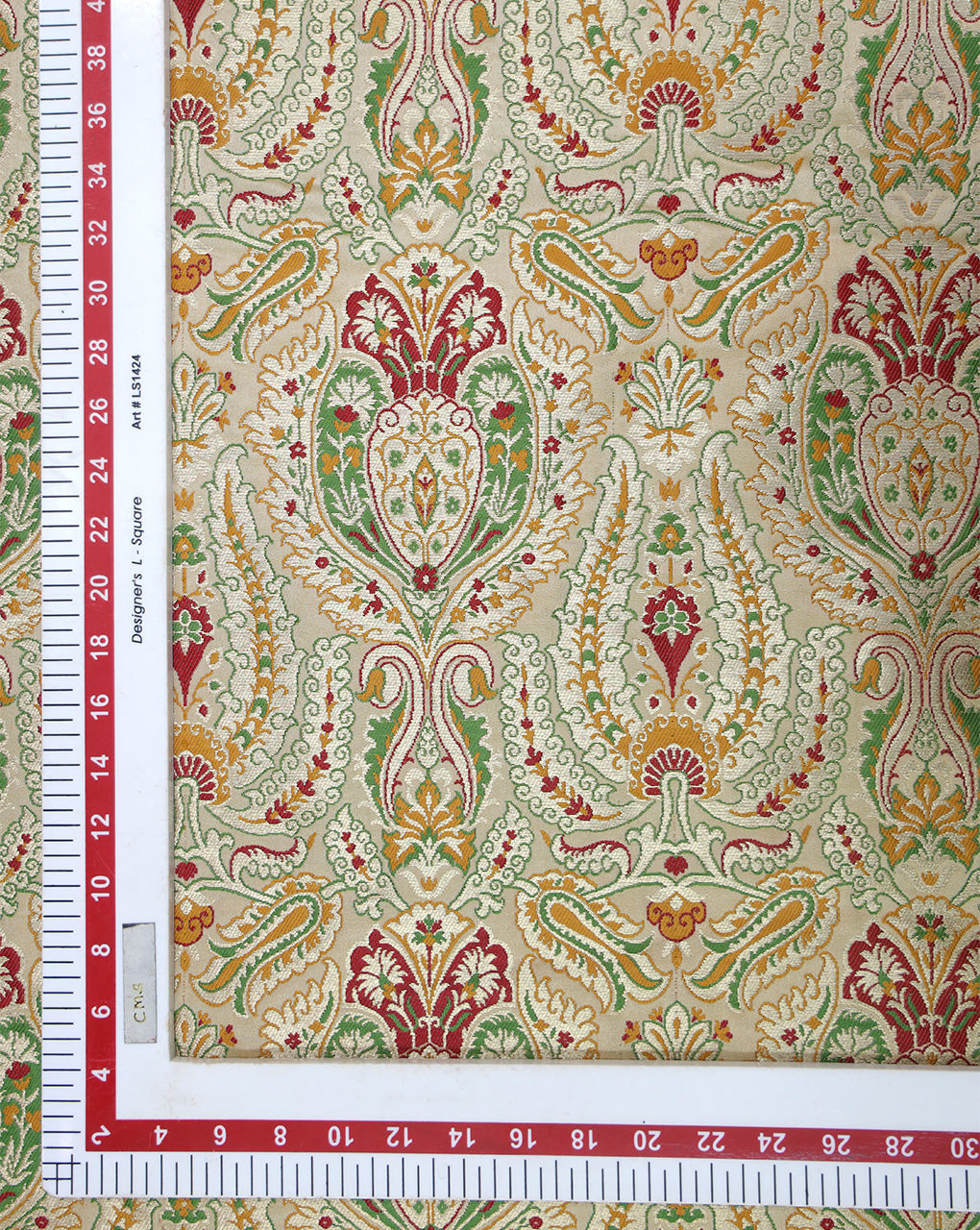 Multicolor Kinkhab/Kimkhab Brocade Banarasi Fabric