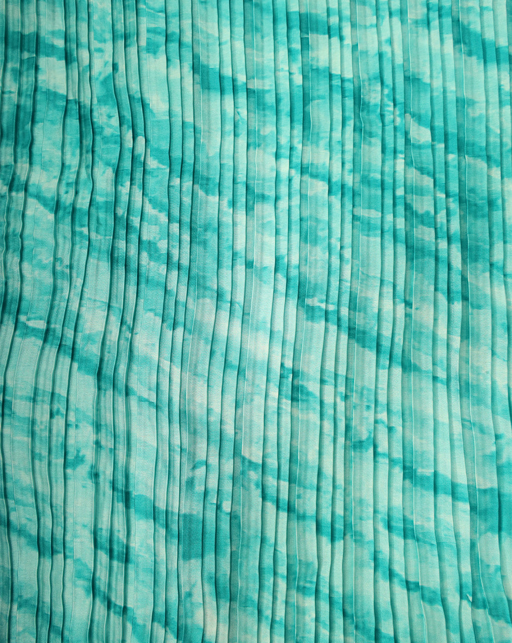MULTICOLOR POLYESTER PLEATED FABRIC