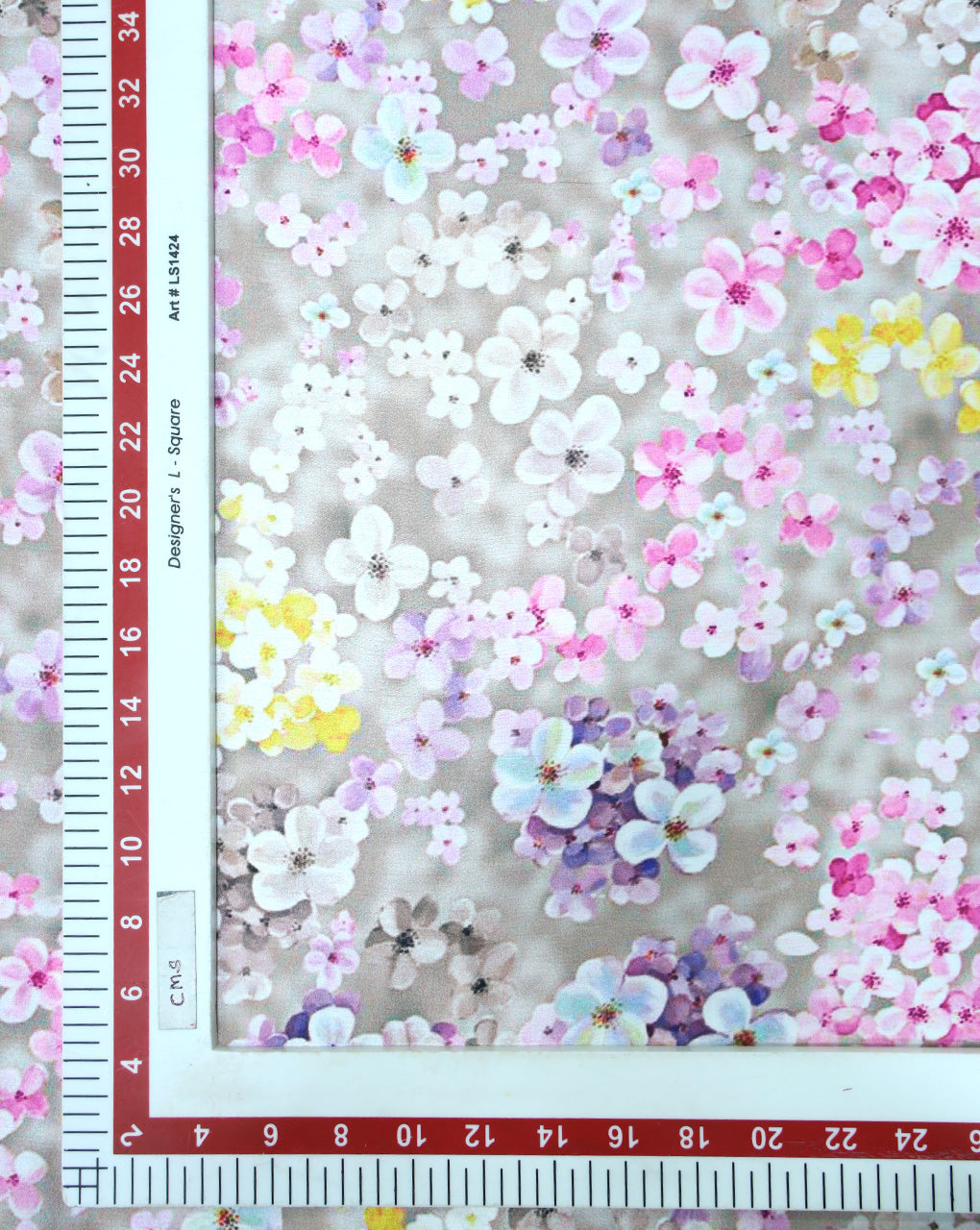 FLORAL DESIGN POLYESTER SATIN PRINTED FABRIC