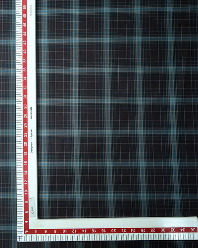 CHECKS PATTERN GIZA COTTON FABRIC (WIDTH - 58 INCHES)