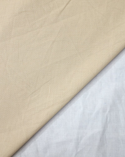 OFF WHITE PLAIN LINEN SHIRTING FABRIC