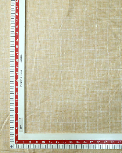 CHECKS DESIGN LINEN FABRIC