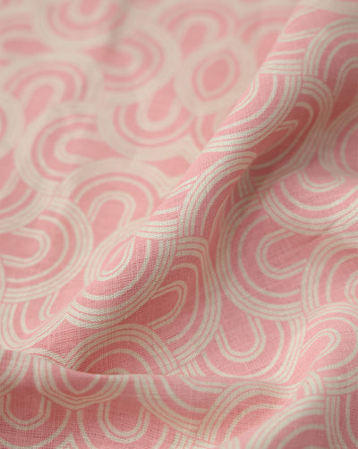 MULTICOLOR PRINTED LINEN FABRIC