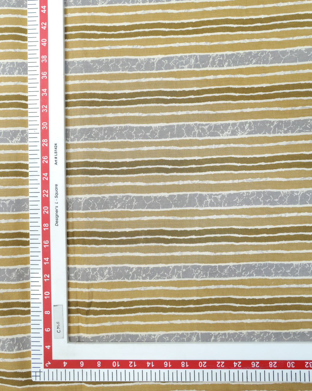 MULTICOLOR STRIPES DESIGN COTTON PRINTED FABRIC