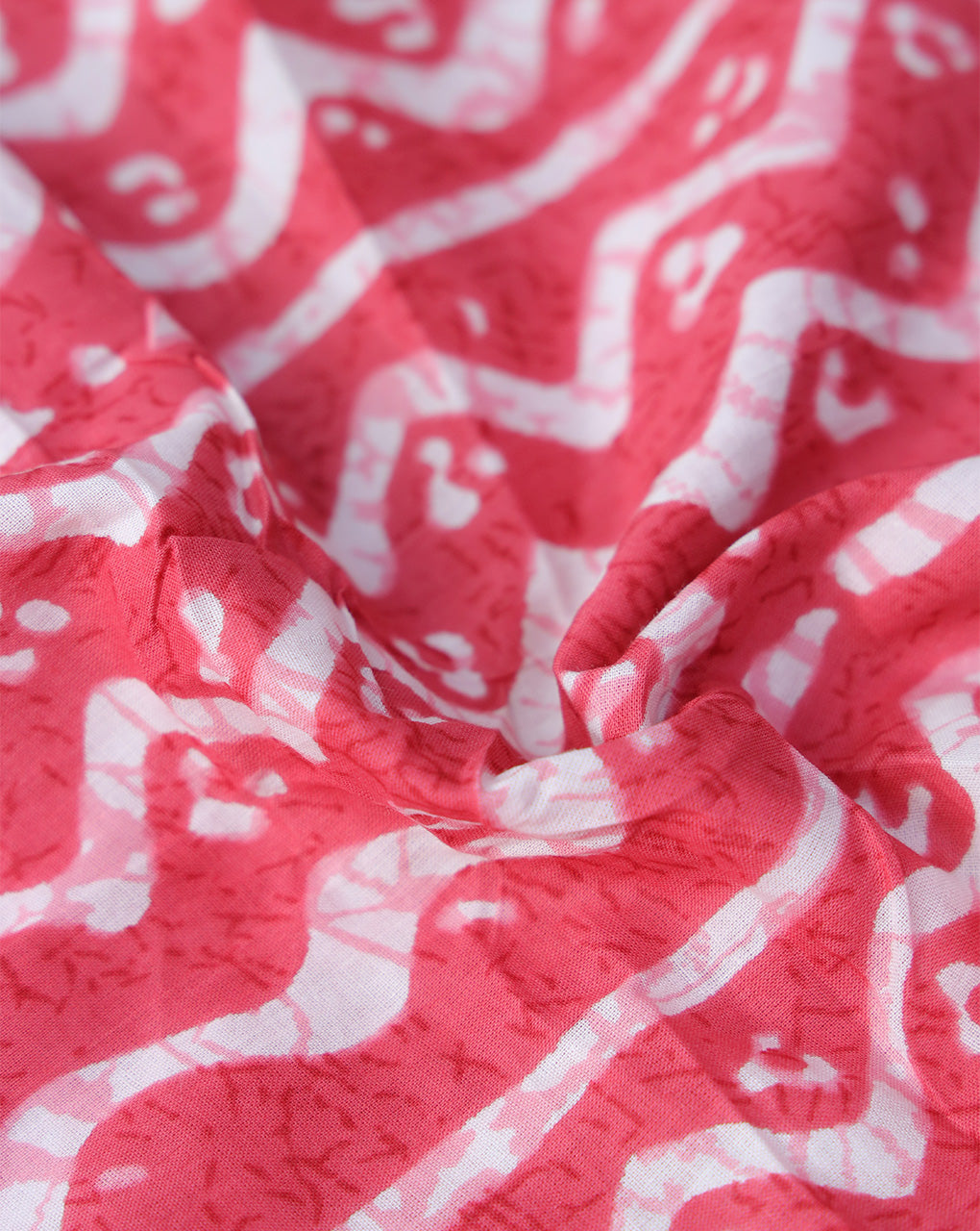 PINK ABSTRACT DESIGN COTTON PRINTED FABRIC