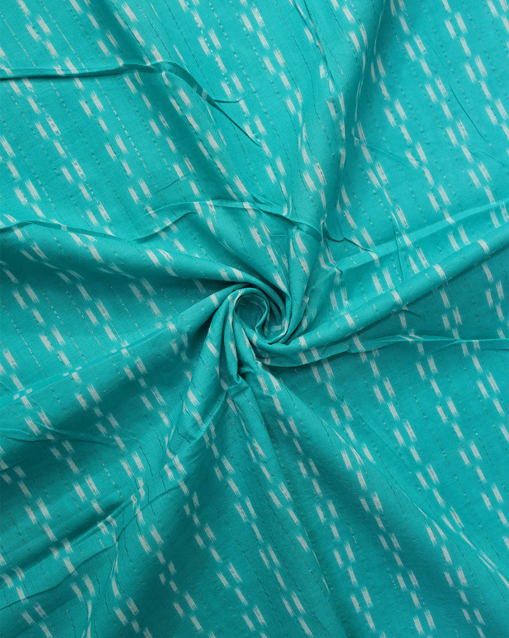 TEAL ABSTRACT DESIGN COTTON PRINTED FABRIC