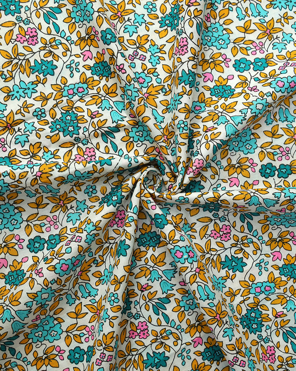 MULTICOLOR COTTON CAMBRIC PRINTED FABRIC