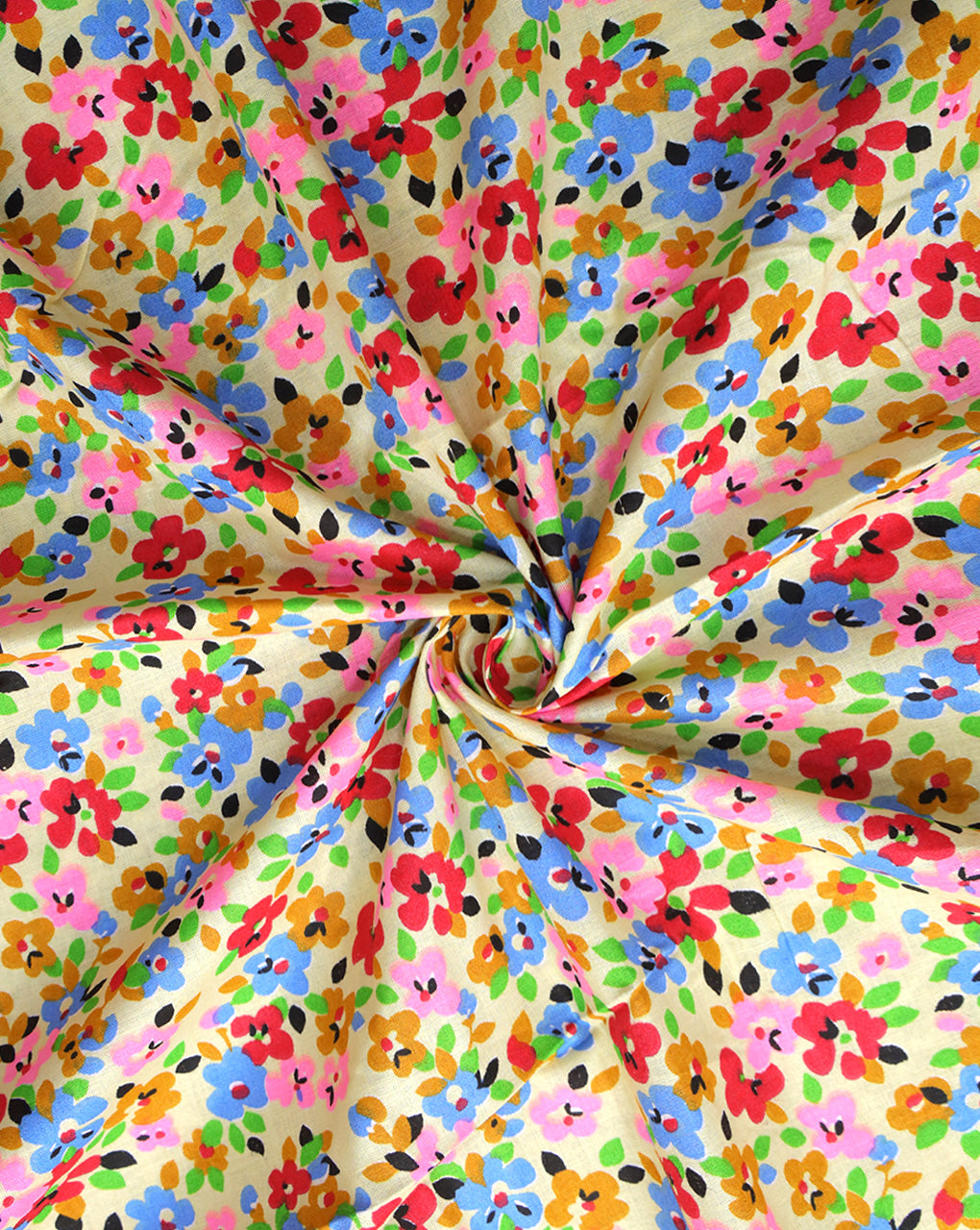 MULTICOLOR COTTON CAMBRIC PRINTED FABRIC