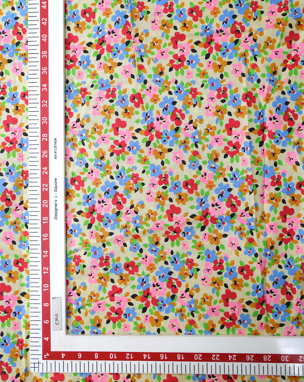 MULTICOLOR COTTON CAMBRIC PRINTED FABRIC