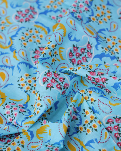 MULTICOLOR COTTON CAMBRIC PRINTED FABRIC