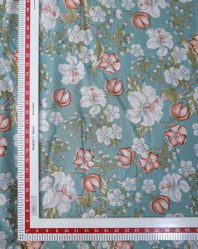 MULTICOLOR COTTON CAMBRIC PRINTED FABRIC