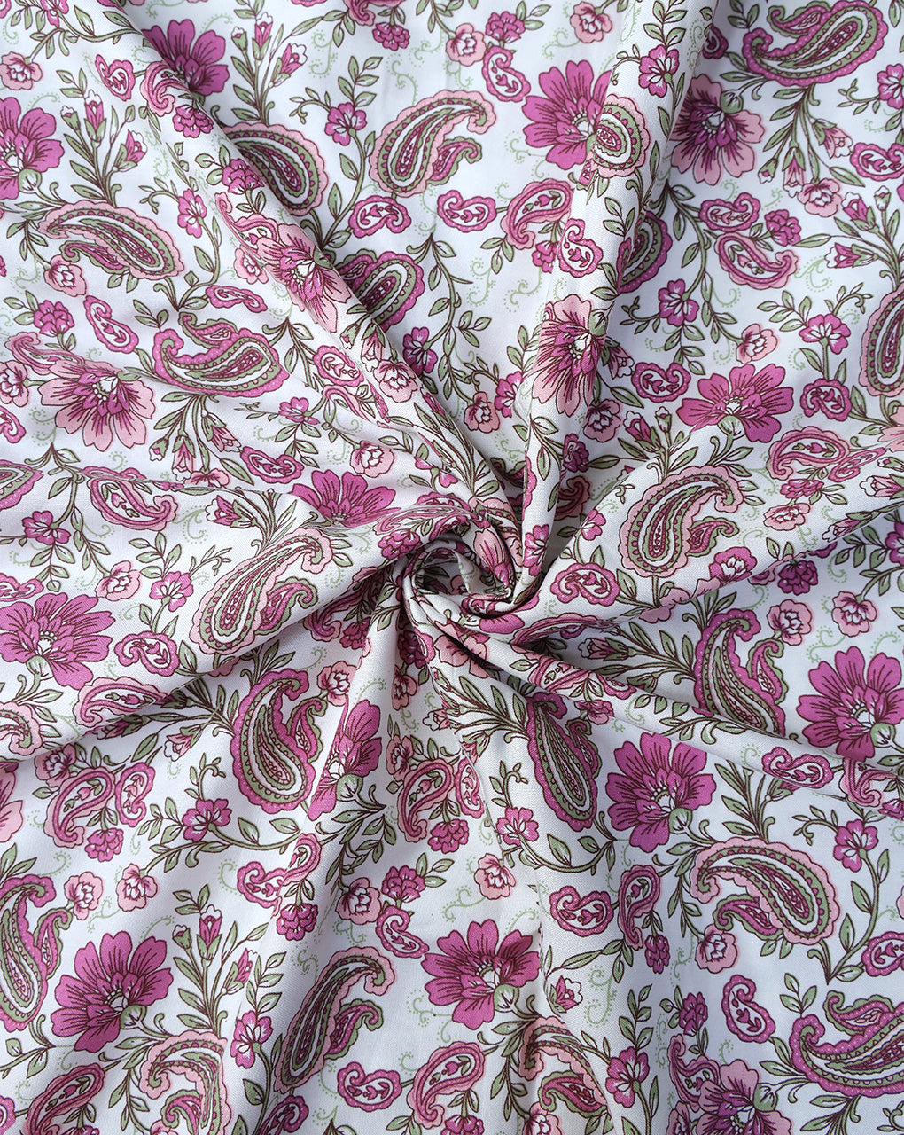 MULTICOLOR FLORAL DESIGN PRINTED RAYON FABRIC