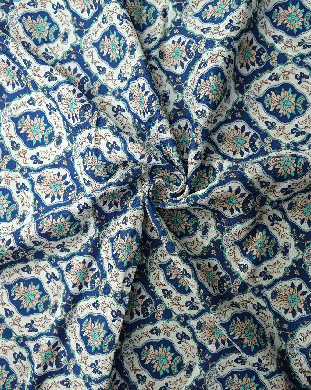 MULTICOLOR PRINTED RAYON FABRIC