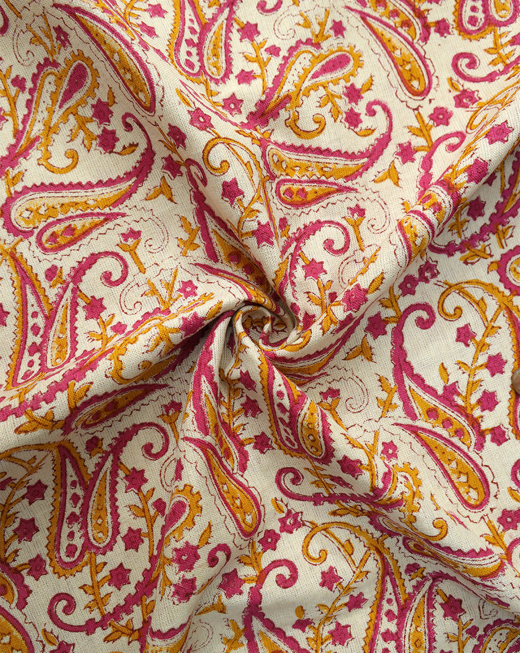 MULTICOLOR COTTON LINEN PRINTED FABRIC