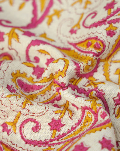 MULTICOLOR COTTON LINEN PRINTED FABRIC