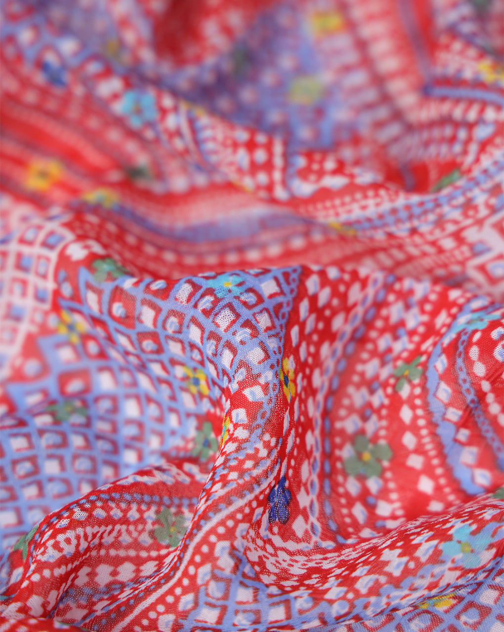 POLYESTER GEORGETTE PRINTED FABRIC (WIDTH-56 INCHES)