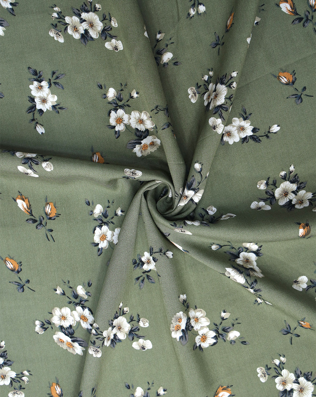 FLORAL DESIGN PRINTED RAYON FABRIC