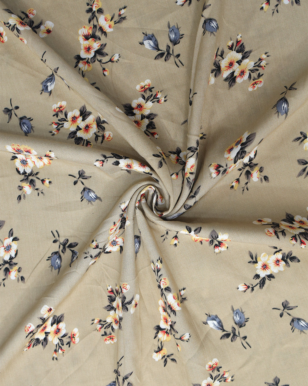 FLORAL DESIGN PRINTED RAYON FABRIC